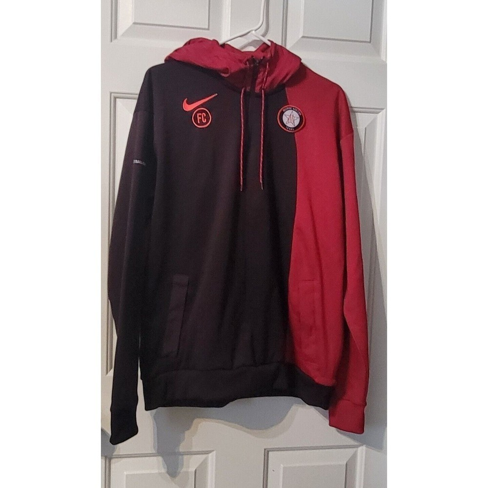 Nike Soccer Football Club 1/4 Zip Thermal Pullover Men Size‎ Large Burgandy/Red